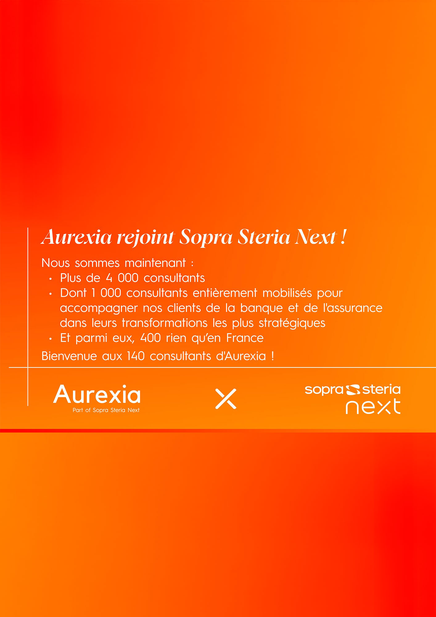 Aurexia rejoint Sopra Steria Next